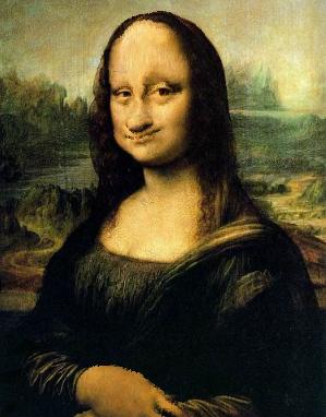 Mona Lisa - now with a different head.
