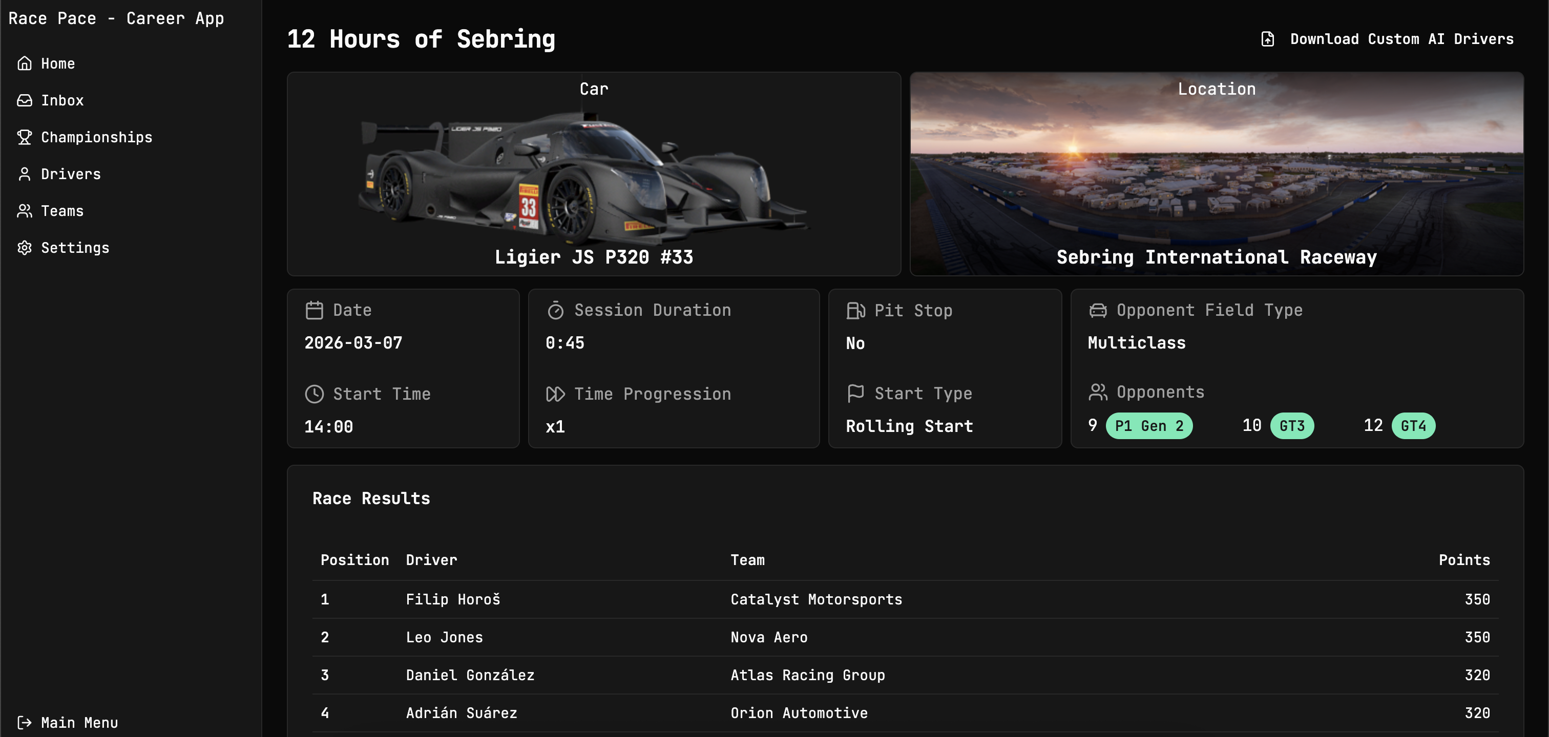 Team System Screenshot